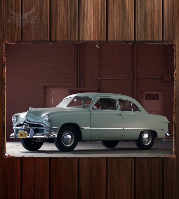 Металлическая табличка Ford Custom Deluxe Tudor Sedan (70B)